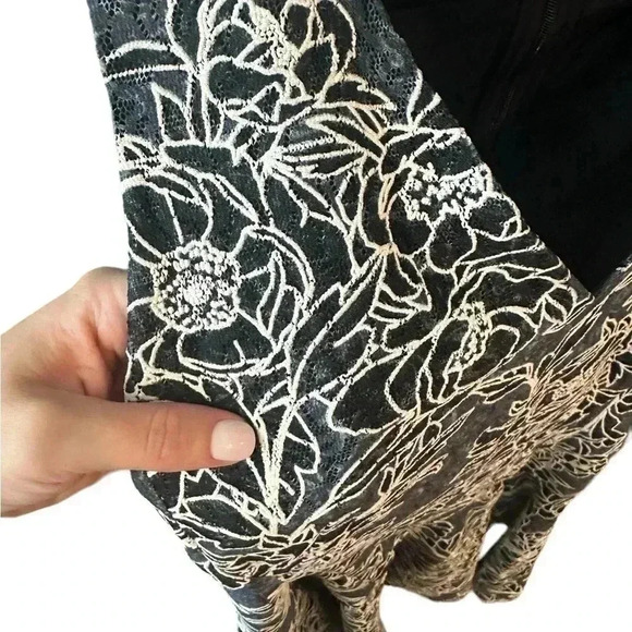 TOMMY HILFIGER Womens Sleeveless Fit + Flare Dress Embroidered Size 12 - Picture 4 of 7